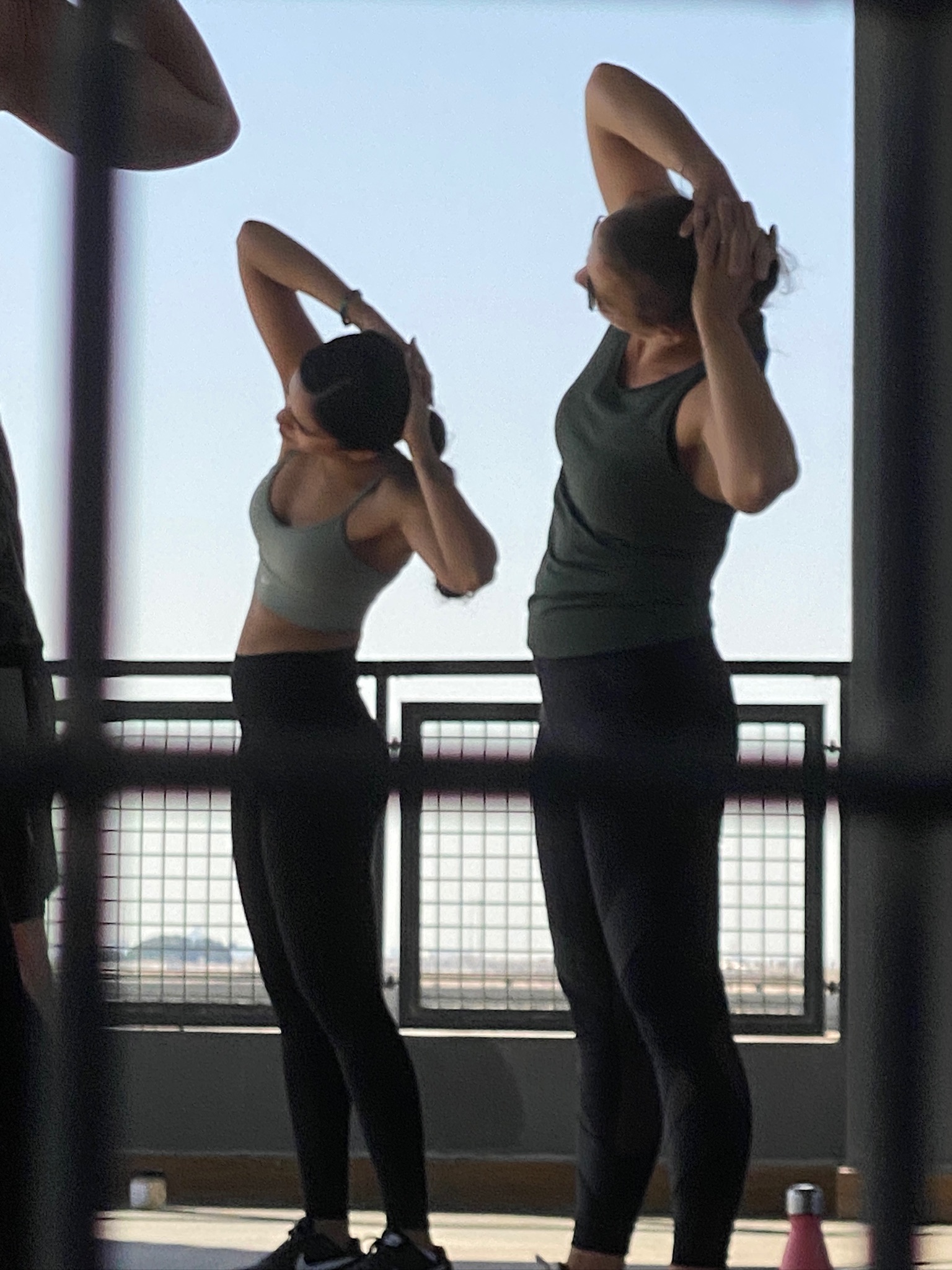 Gentle yoga practice in peaceful setting